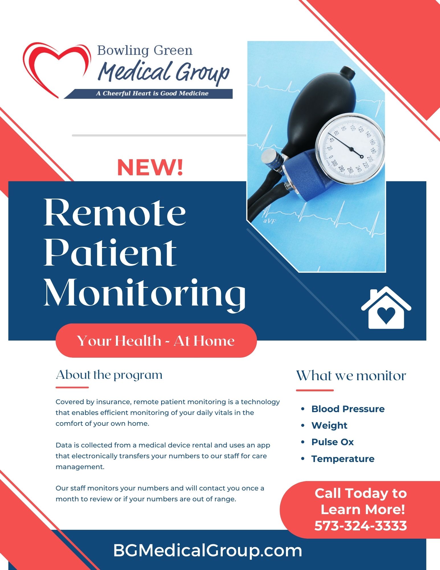 NEW! Remote Patient Monitoring